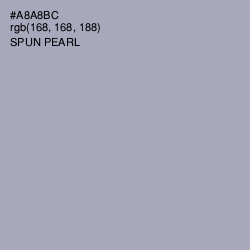 #A8A8BC - Spun Pearl Color Image